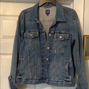 GAP Blue Denim jean Jacket size xl great used condition